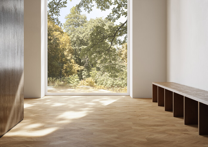 INT Bauwerk Parkett Spinpark Oak Nature 15 10158506 10158508 Pattern3 Detail vertical 1