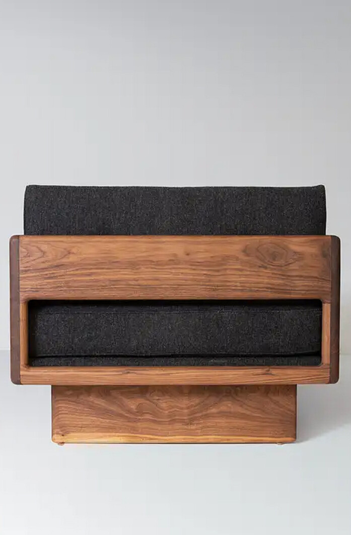 Kalon Studios No6 Chaise Walnut Back