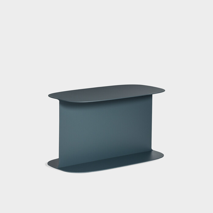 MATERIA Nomad table 700x350 h380 metal bluegrey