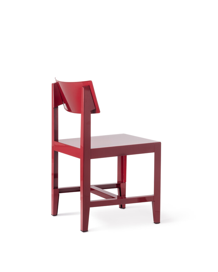 Magis bishop chair product back lateral SD2660red 01 hr