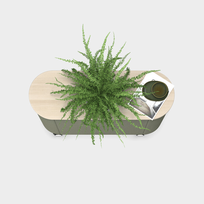 Skandiform Hedge T 4610 Ash White Synergy Light Green Top View