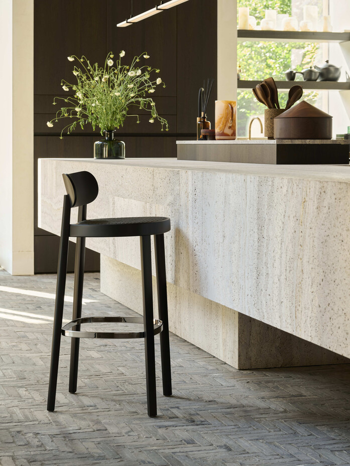 Thonet 118 H Buche schwarz TP29 DARK MELANGE FF 485bw