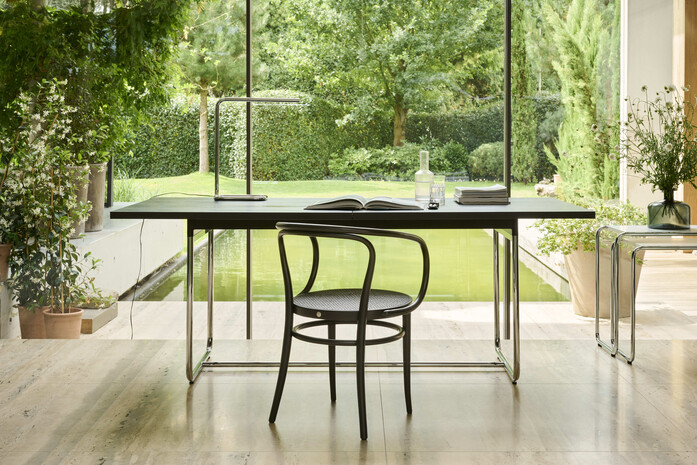 Thonet 209 Buche schwarz TP29 DARK MELANGE S1072 Esche sw FF LUM50 355bw