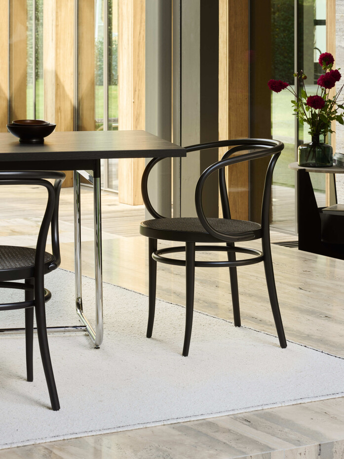 Thonet 209 Buche schwarz TP29 DARK MELANGE S 1072 Esche sw FF 166bw