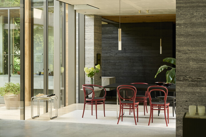 Thonet 210 R 214 215 R 209 Buche TP239 rostrot B9a d DARK MELANGE S 1072 Esche sw FF 99b