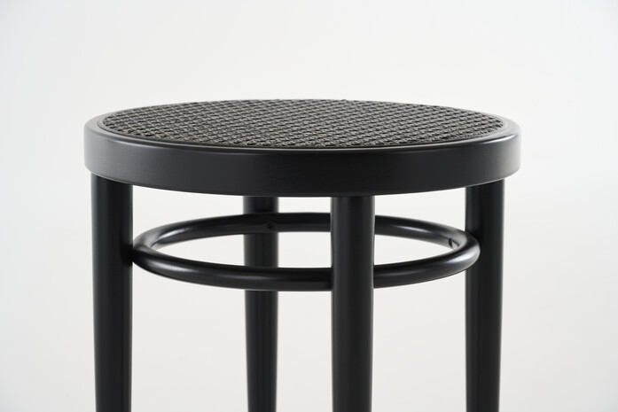 Thonet 214 RH Buche schwarz TP29 DARK MELANGE FF 528