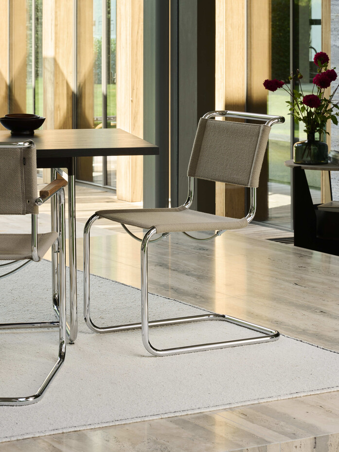 Thonet S33 V S34 V chrom Nobel 61297 AA Nussbaum S 1072 Esche sw 219bw