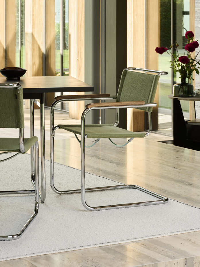 Thonet S34 V S33 V chrom Nobel 68303 AA Nussbaum S 1072 Esche sw 228bw