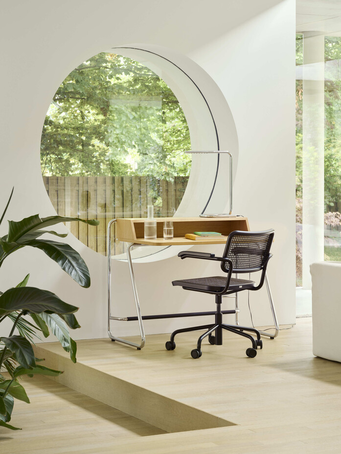 Thonet S64 VDR Buche schwarz TP29 DARK MELANGE S1200 Eiche LUM50 FF 395bw