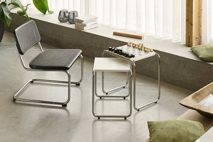 Thonet S 32 VHT DARK MELANGE B 9 a b RAL9010 FF 87bw