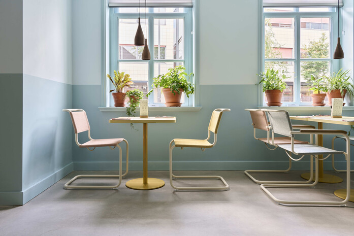 Thonet S 33 V S 34 V perlweiss Cento corn lotus ray FF 576bw