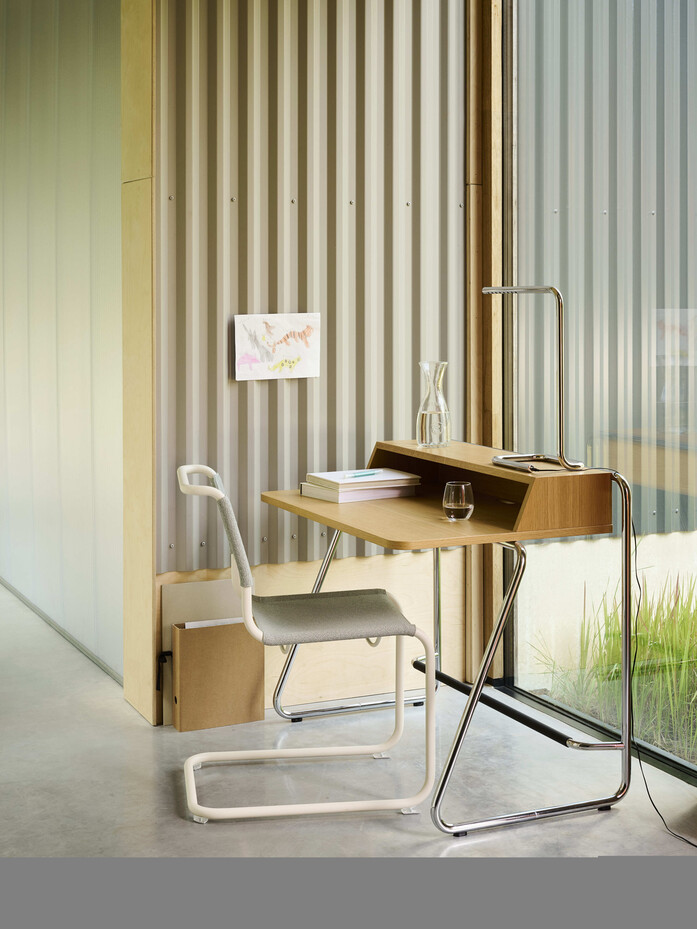 Thonet S 33 V perlweiss Cento ray S 1200 Eiche LUM50 FF 518bw