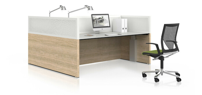 Csm VARIO CONCLUSION Arbeitstisch Doppelarbeitsplatz Sitz Stehtisch SST hoehenverstellbar diagonal gr 9f706d0eb5