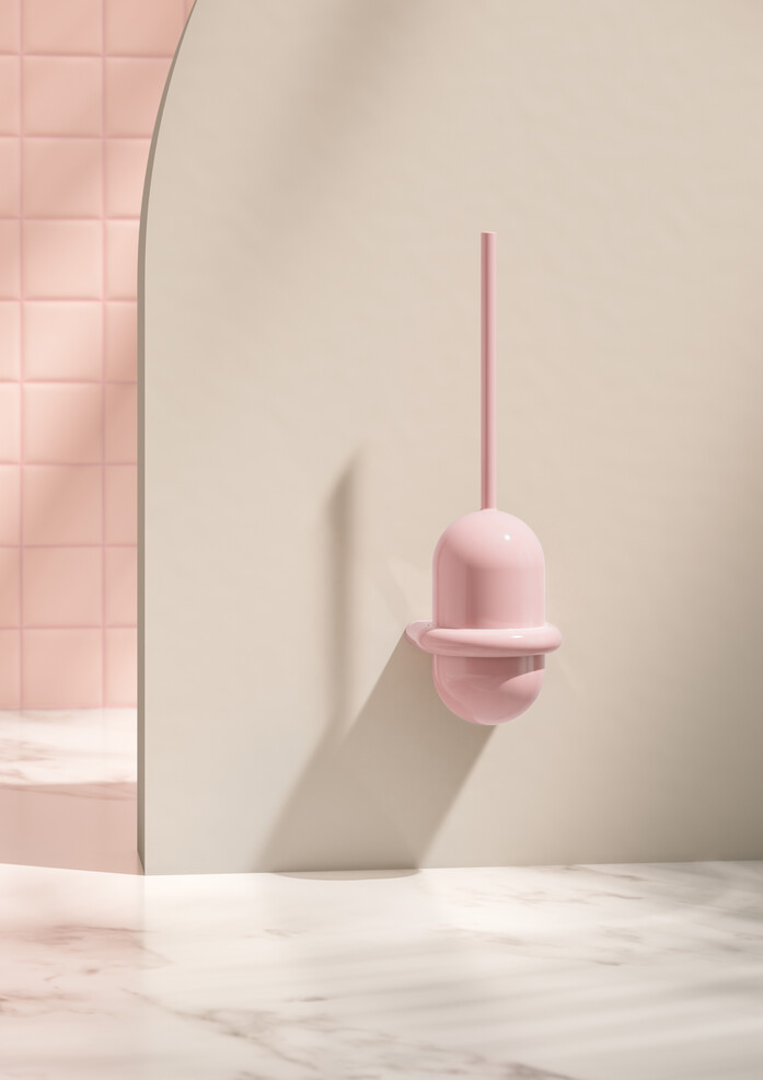 Hewi presse barbie wc burstengarnitur rosa