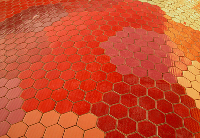 Facade Covering Mercat De Santa Caterina Barcelona Spain 2