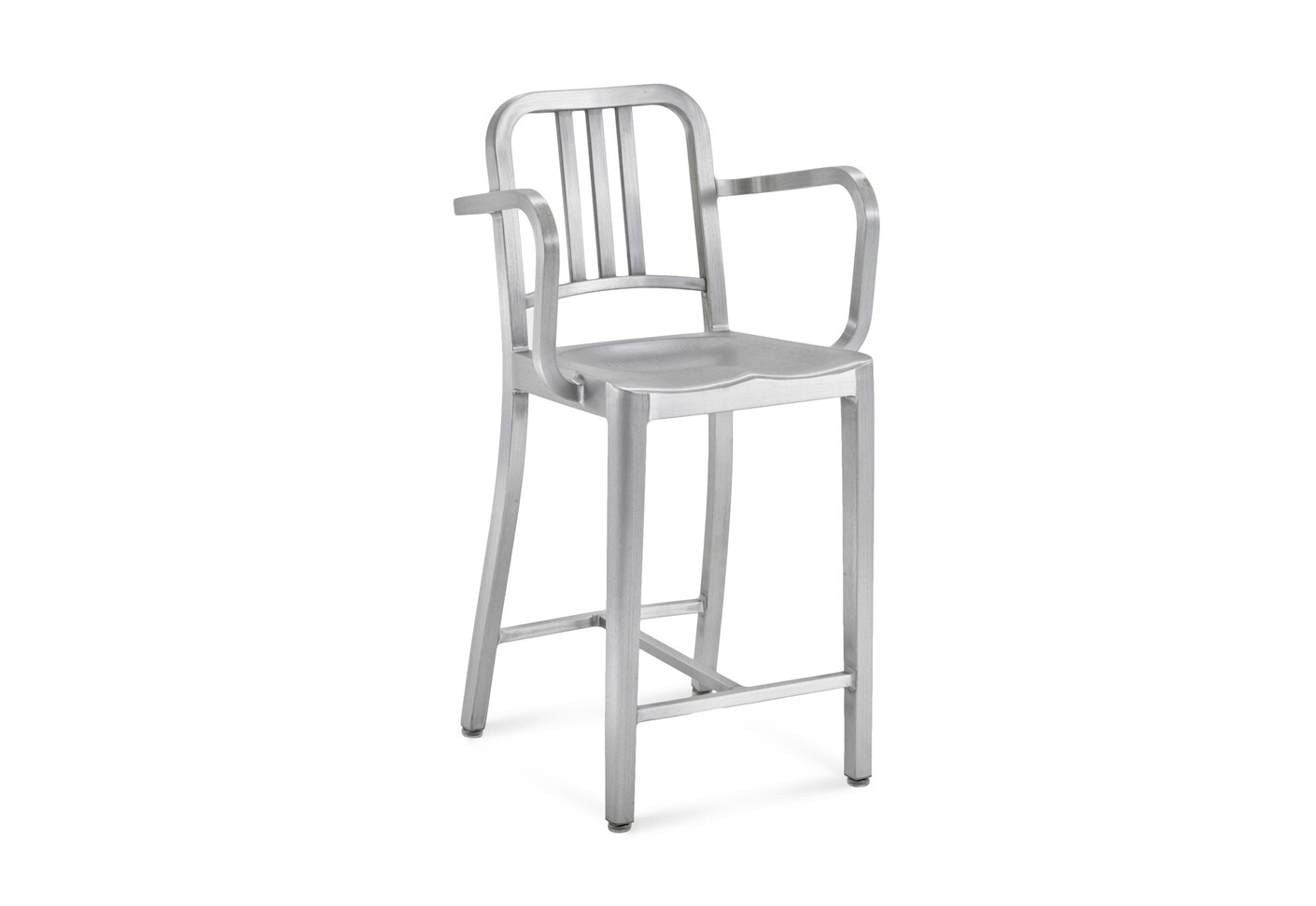 Navy® Counter stool with arms by Emeco | STYLEPARK