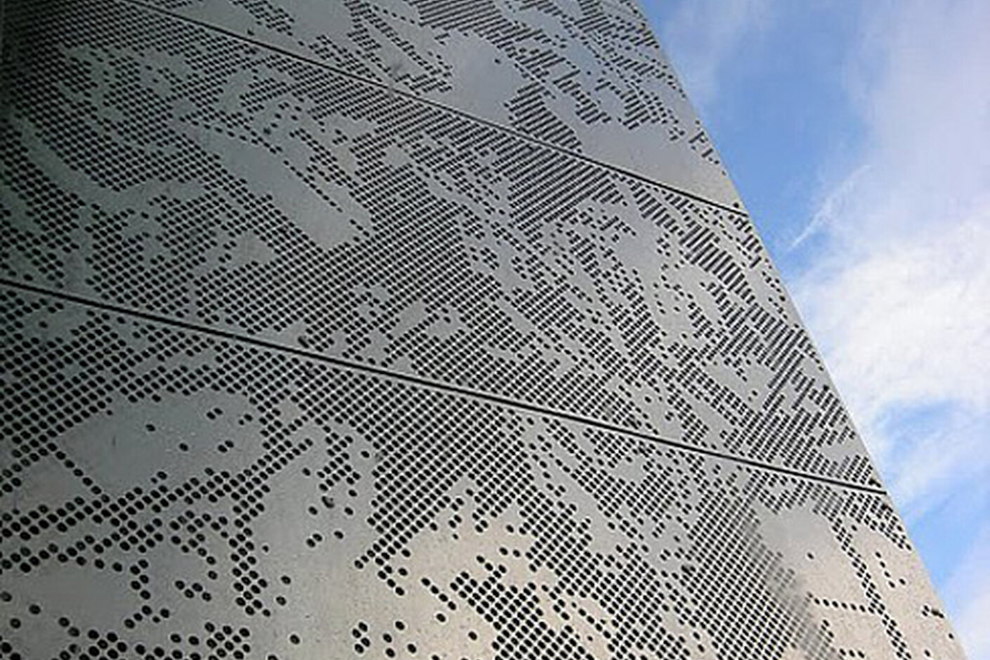 Perforated aluminium cladding, University in Bergen by RMIG City ...