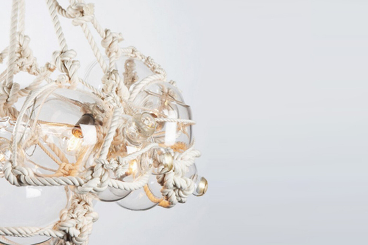 Knotty Bubbles Chandelier 1 Large, 6 Small Bubbles by Roll & Hill